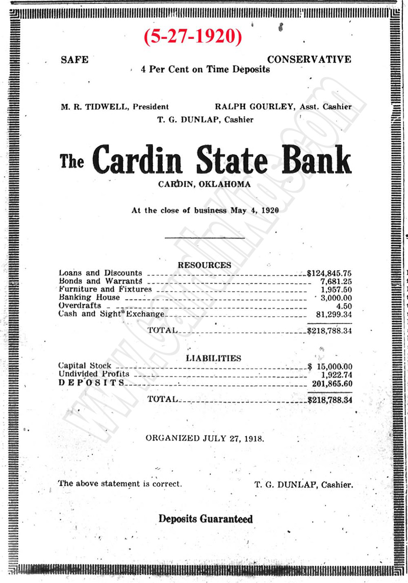 Cardin State Bank